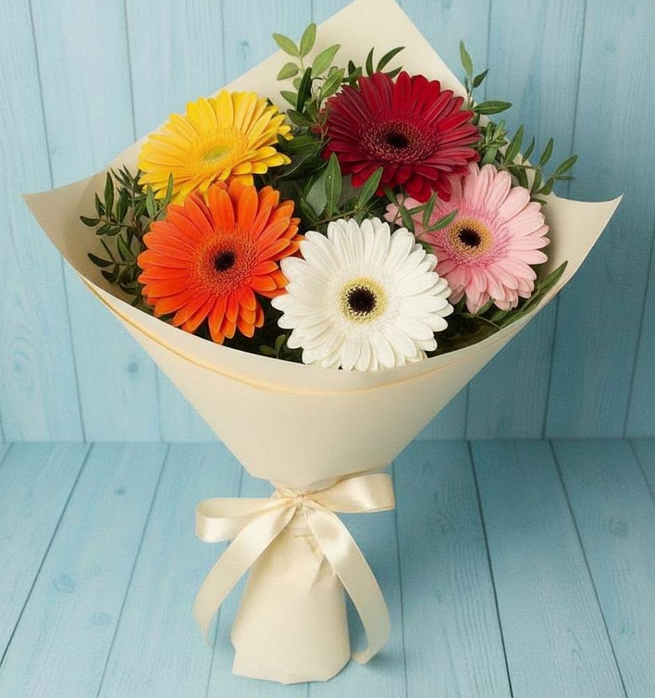 Букет цветов из: Герберы в Пятигорском