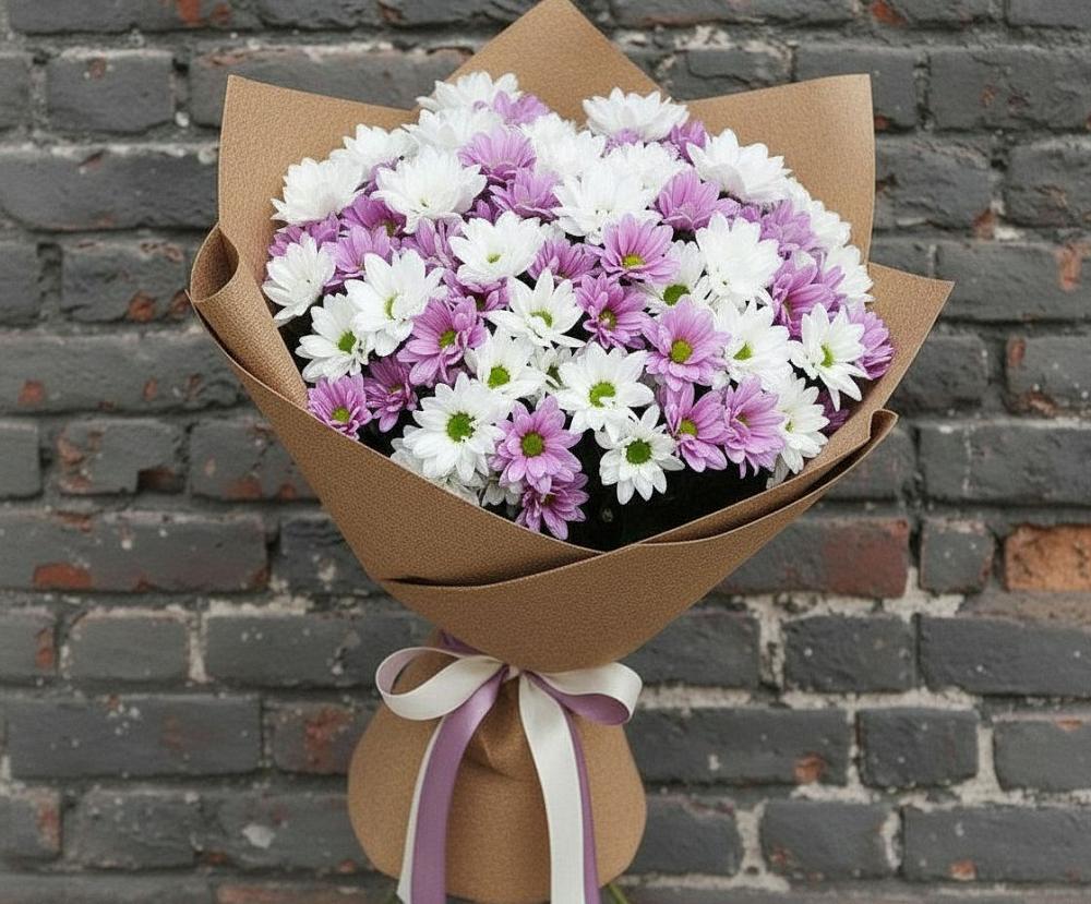 Букет цветов из: Хризантемы в Пятигорском