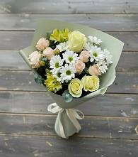 Букет цветов из:  Альстромерии, Розы и Хризантемы в Пятигорском