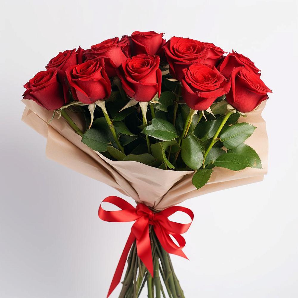 Букет 11 Красных роз Эдлесс Лав в Пятигорском