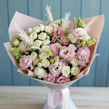 Букет цветов из:  Альстромерии и Розы #REPLACE_PRED# Пятигорском