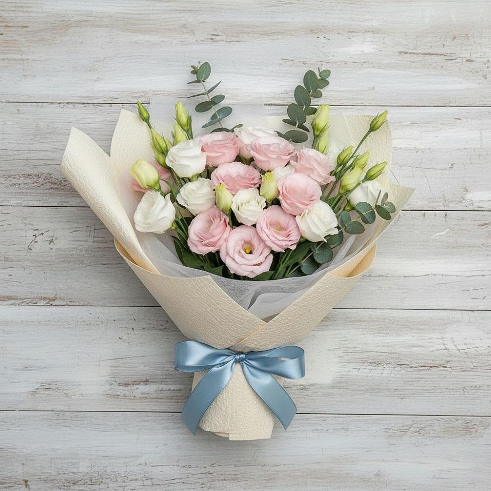 Букет цветов из: Лизиантусы в Пятигорском